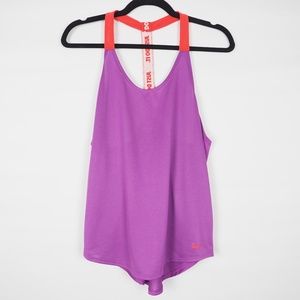 Nike Dri-fit Racerback Workout Tank Purple, Size S